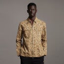 Earth Print Overshirt - Tan