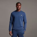 Crew Neck with Contrast Piping - Navy