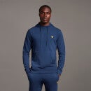 Hoodie with Contrast Piping - Navy