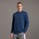 Washed Crew Neck Sweatshirt - Navy