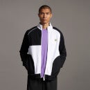 Contrast Panel Zip Through - White