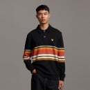 Archive Collared Stripe Panel Sweatshirt - True Black