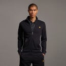Track Jacket with Contrast Piping - True Black