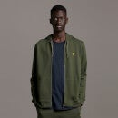 Zip Through Hoodie - Olive