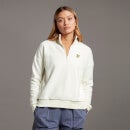 Soft Touch Brushed 1/4 Zip Sweatshirt - Vanilla
