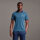 Sports Zipped Polo - Aegean Blue