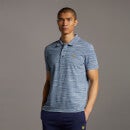 Space Dye Polo Shirt - Slate Blue