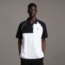 Contrast Panel Polo Shirt - White