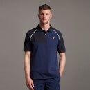 Contrast Panel Polo Shirt - Navy