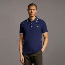 Tipped Polo Shirt - Navy/ White