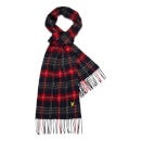 Tartan Lambswool Scarf - True Black