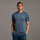 Sleeve Tape Stretch Tee - Aegean Blue