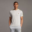 Tee with Woven Overlay - Pebble