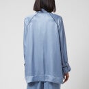 Ganni Women's Silk Pyjama Shirt - Tempest - XXS/XS