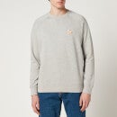 Maison Kitsuné Unisex Chillax Fox Patch Classic Sweatshirt - Grey Melange - S