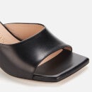 Stuart Weitzman Women's Tia Leather Heeled Mules - Black - UK 3