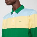 GANT Men's Multi Colour Heavy Rugger Long Sleeve Polo Shirt - Multi - S
