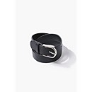 Faux Leather Buckle Belt - M/L