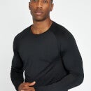 Męska koszulka treningowa z długim rękawem z kolekcji MP – czarna - XXS