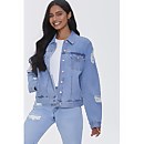 Distressed Denim Jacket