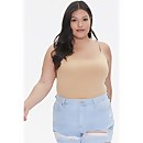 Plus Size Basic Organically Grown Cotton Bodysuit - 18
