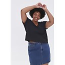 Plus Size Basic Organically Grown Cotton Tee - 18