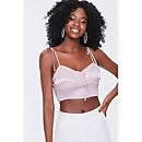Smocked Self-Tie Cropped Cami - M