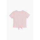 Girls Striped Knotted Tee (Kids) - 7-8