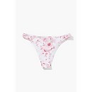 Floral Print Cheeky Bikini Bottoms - XL