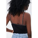 Cherie Graphic Cropped Cami - S