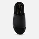 Proenza Schouler Women's Pipe Leather Slide Sandals - Black - UK 4