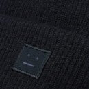 Acne Studios Men's Face Rib Knit Beanie - Black