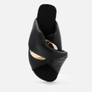 JW Anderson Women's Flat Twist Leather Sandals - Black - UK 3