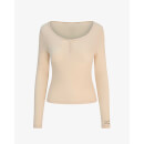 Fine Rib Henley - Shifting Sand
