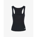 Fine Rib Tank Top - Black