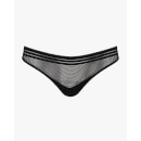 Cube Mesh Thong - Black