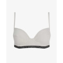String Cotton Underwired Bra - Ivory