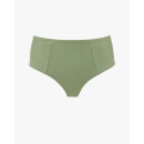 Cotton Jersey Deconstructed Briefs - Sage