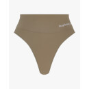Semi Sheer Seamfree Thong - Desert Khaki