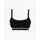 Fluffy Crop Top - Black