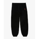 Velour Loose Fit Track Pants - Black
