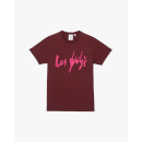 Scratchy Font T-Shirt - Plum