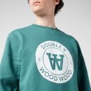 Wood Wood Men's Tye Crest Pullover Sweatshirt - Sea Green - XL