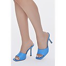 Faux Leather Stiletto High Heel - 3.5
