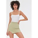 Wide-Ribbed Mini Skirt - XS