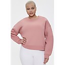 Plus Size Fleece Crew Neck Sweatshirt - 18