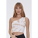 Tie-Dye One-Shoulder Top - M