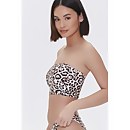 Leopard Print Bikini Top - S