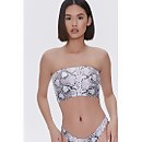 Snake Print Bikini Top - S