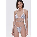 Snake Print Bikini Bottoms - L